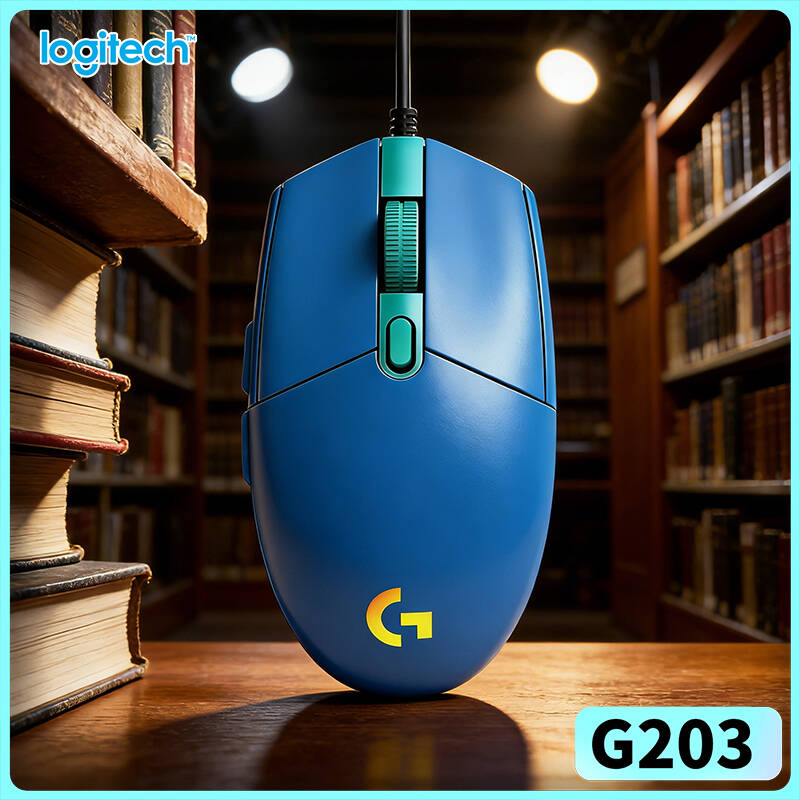 Logitech Mouse G203 - Logitech G203 LIGHTSYNC Gamingmuis Bedraad 8000