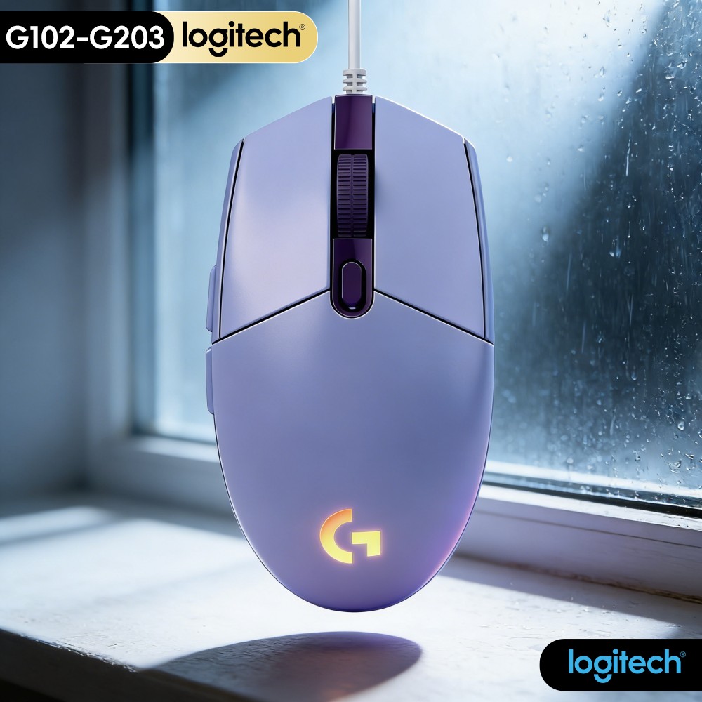 Logitech Mouse G203 - Logitech G203 RGB Gamingmuis, Prodigy-serie, Hoge