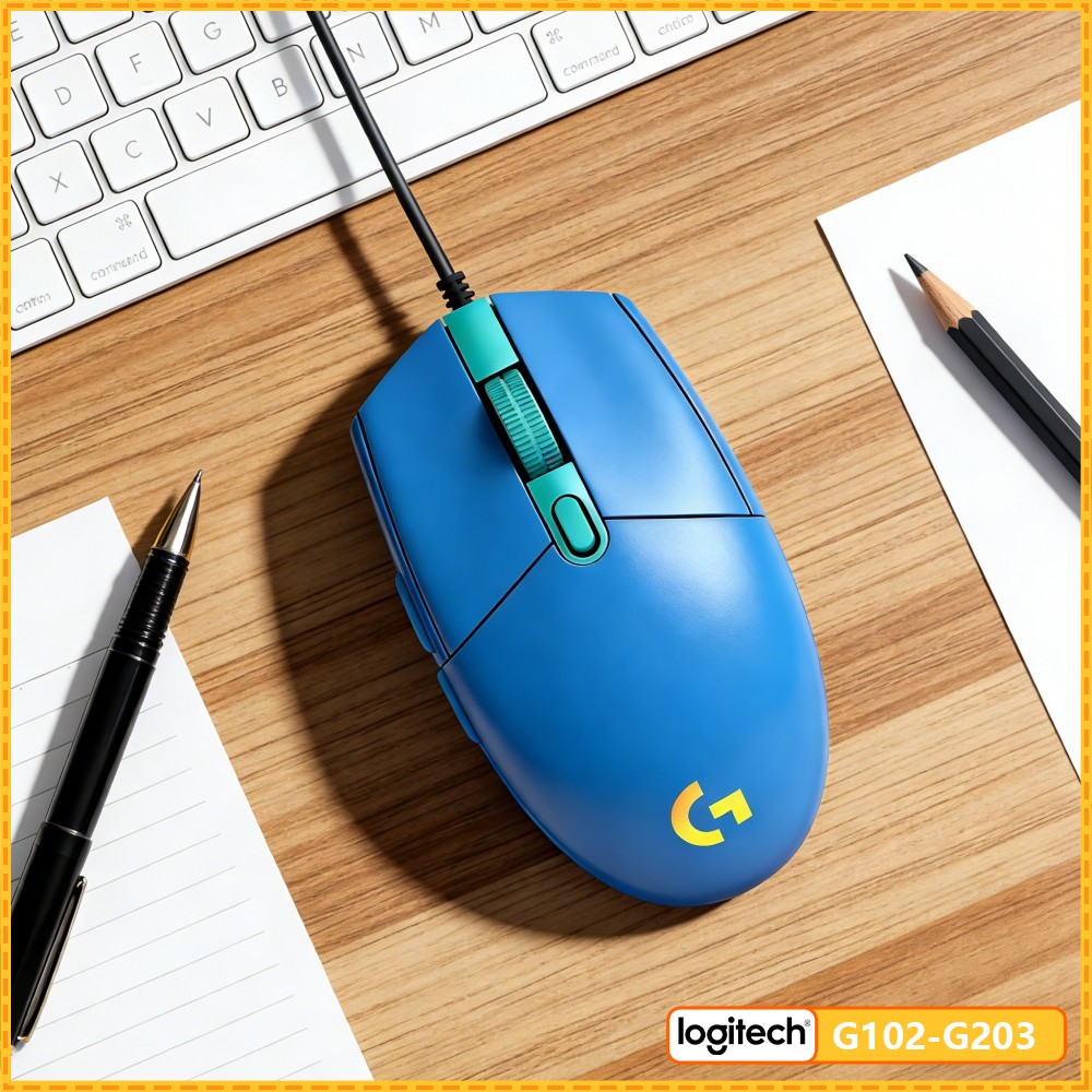 Logitech Mouse G203 - G102 Logitech G203 bedrade USB-muis, optische