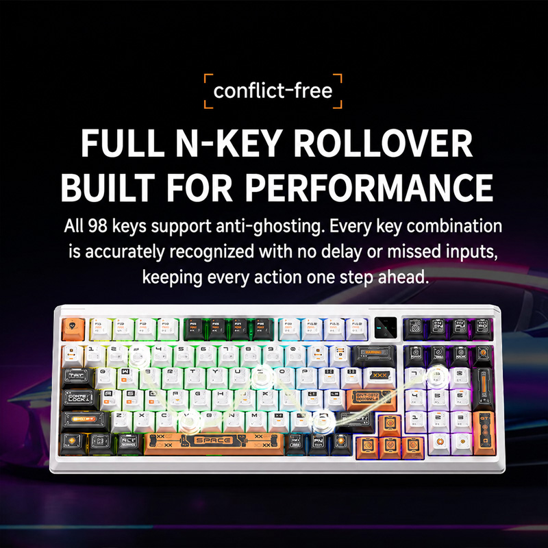 Langtu T98 Draadloos Mechanisc - Gaming Keyboard No Noise recensie en prijs