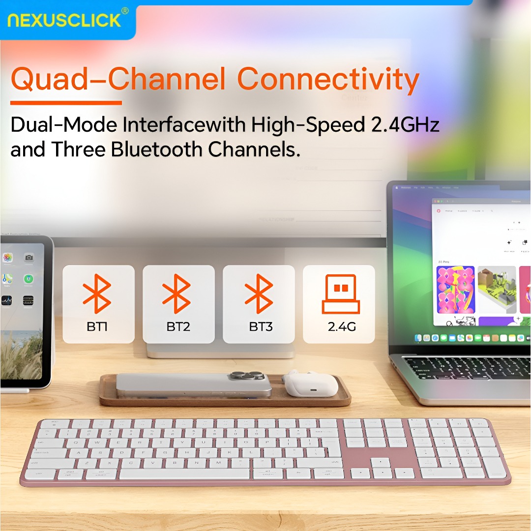 NexusClick Oplaadbaar Draadloo - Gaming Keyboard Mouse Combo recensie en prijs