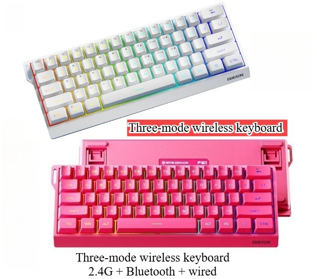 61 toetsen draadloos Mini-toet - Gaming Keyboard No Noise recensie en prijs