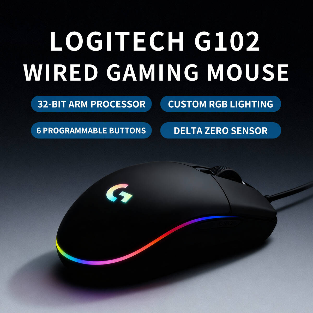 G102 Logitech G203 Gamingmuis, - Logitech Mouse G203 recensie en prijs