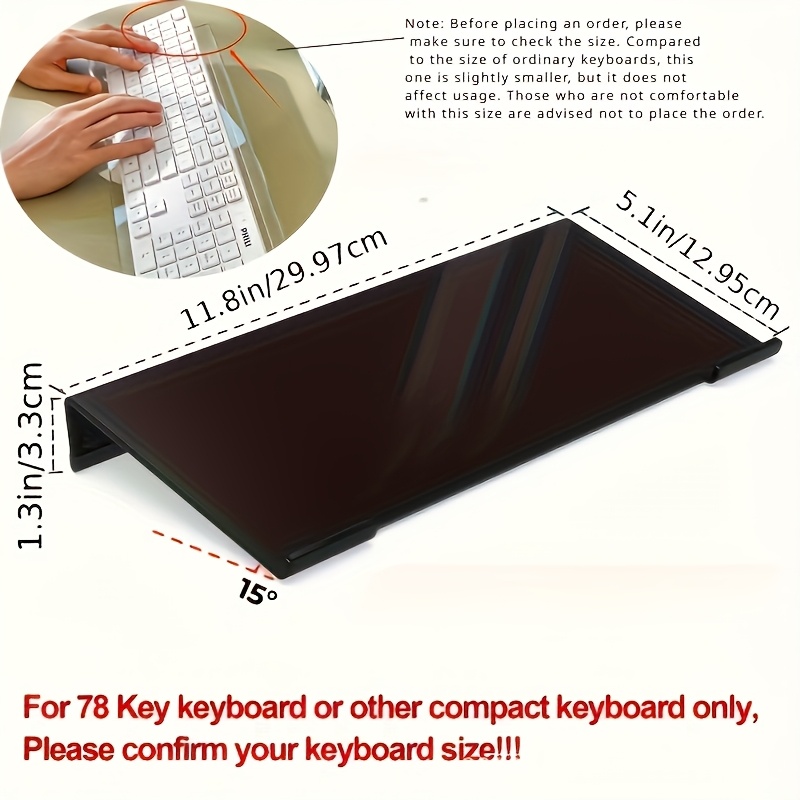 Acryl toetsenbordstandaard, tr - Gaming Keyboard Ergonomic recensie en prijs