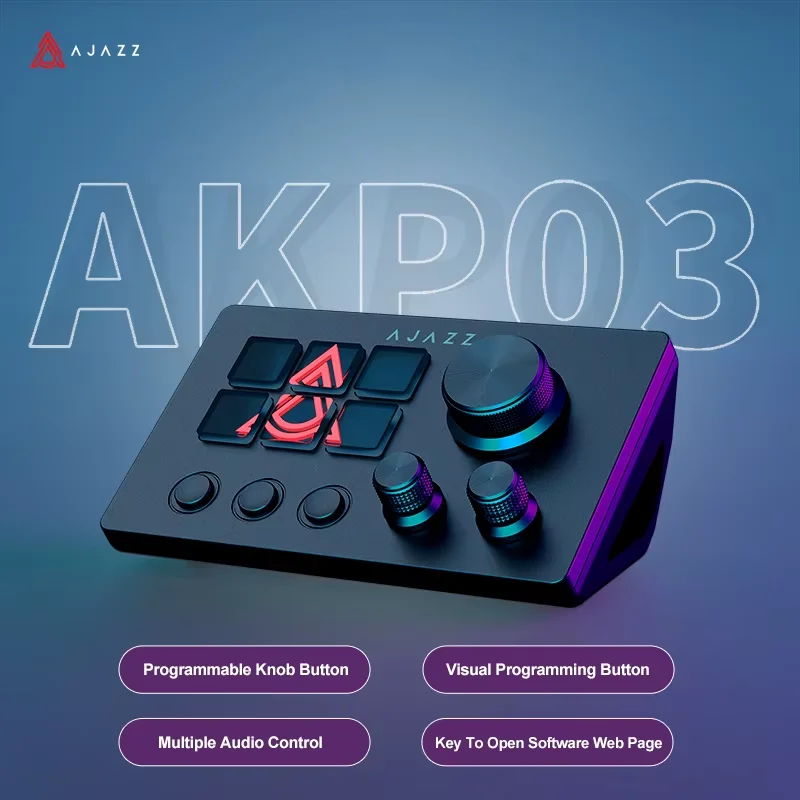 Ajazz AKP03E/153E Desktop Help - Gaming Keyboard 1 Hand recensie en prijs