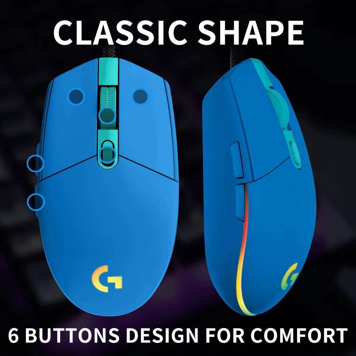 Logitech G203 bekabelde gaming - Logitech Mouse G203 recensie en prijs